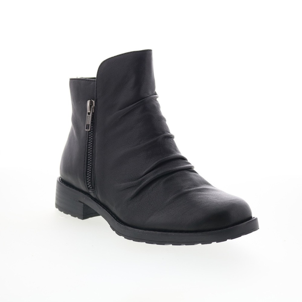Sofft Ruched Leather Side Zip Bootie - Beckie II Size 6 - Picture 2 of 14